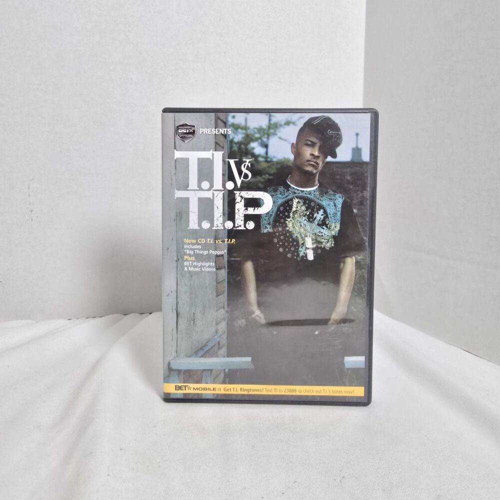 T.I. VS T.I.P. BET Promo DVD NR VTG 2007 Big Things Poppin Rubberband Man